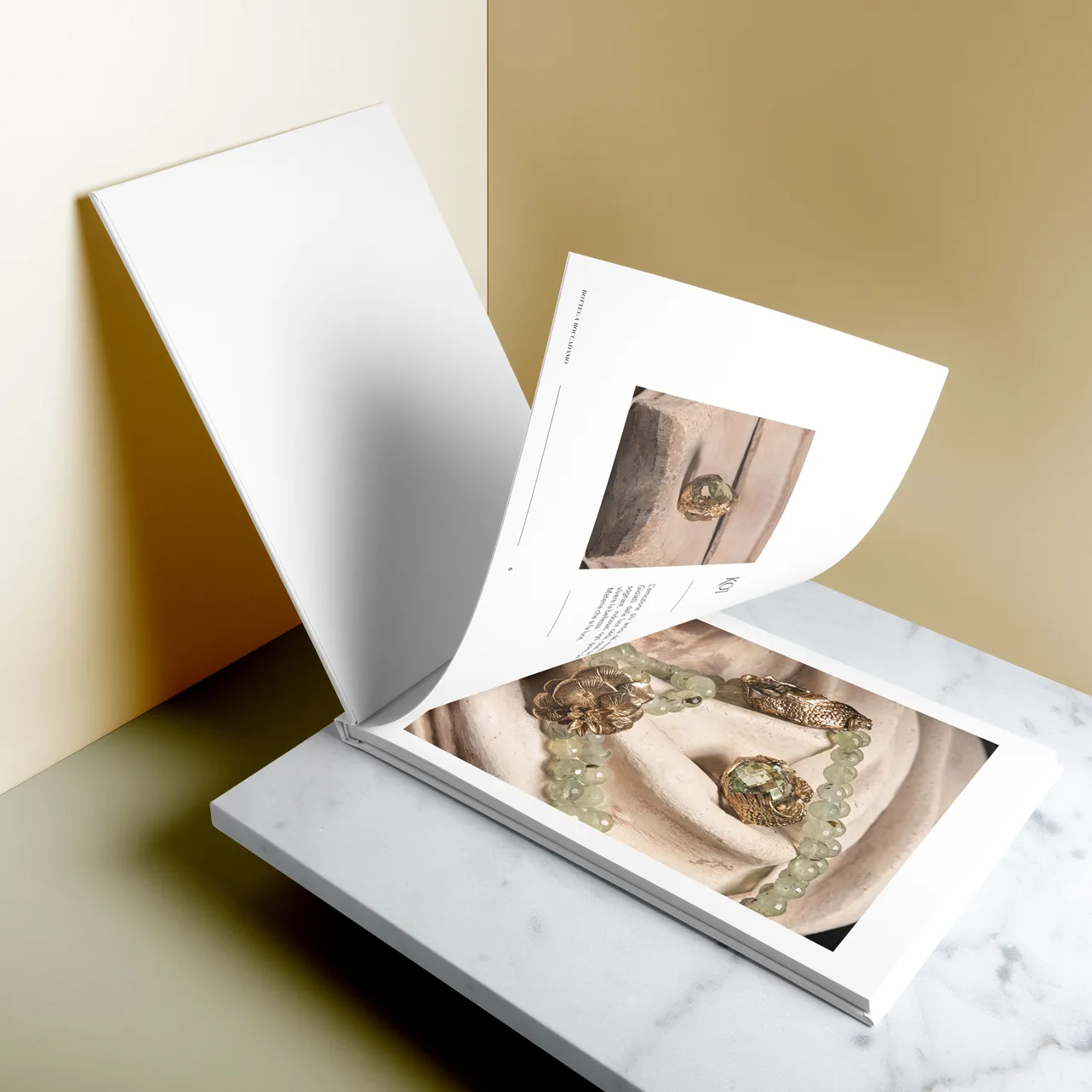 Jewelry collection presentation catalog