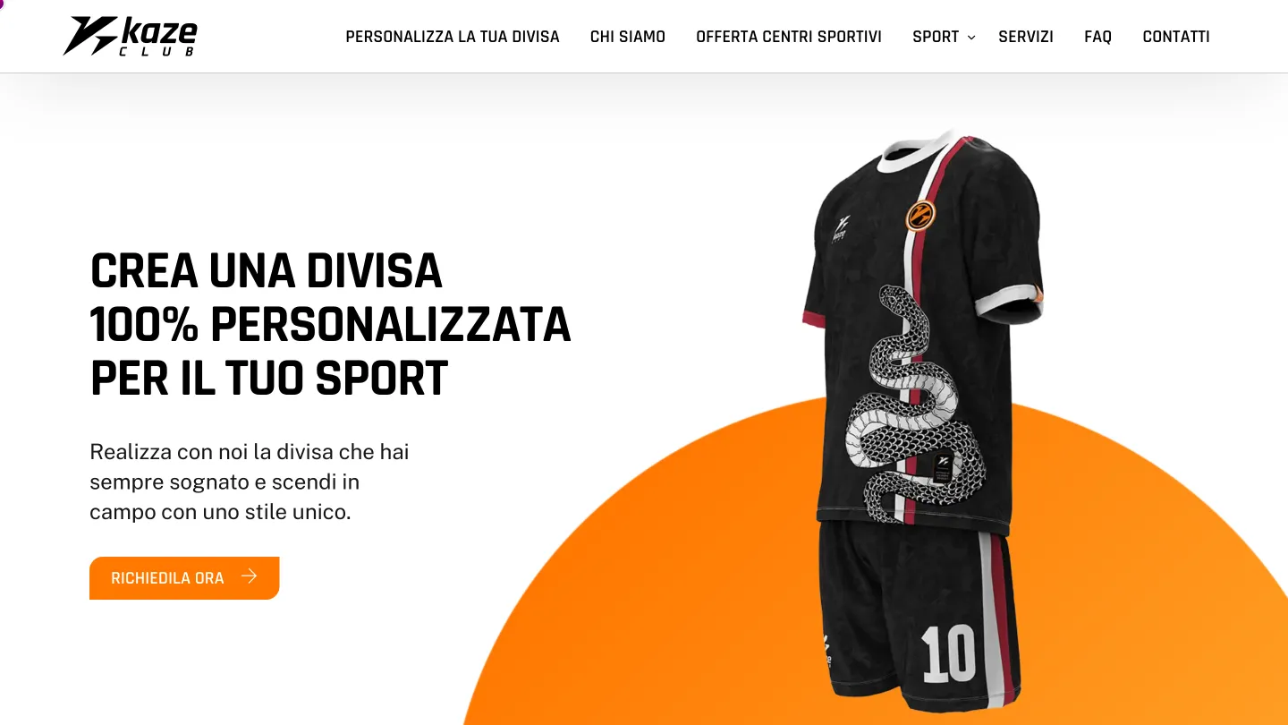 Completely customizable high performance technical sportswear for everyone